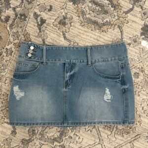 Denim miniskirt